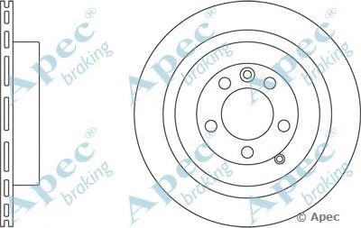 APEC BRAKING dsk2374 -  Тормозной диск